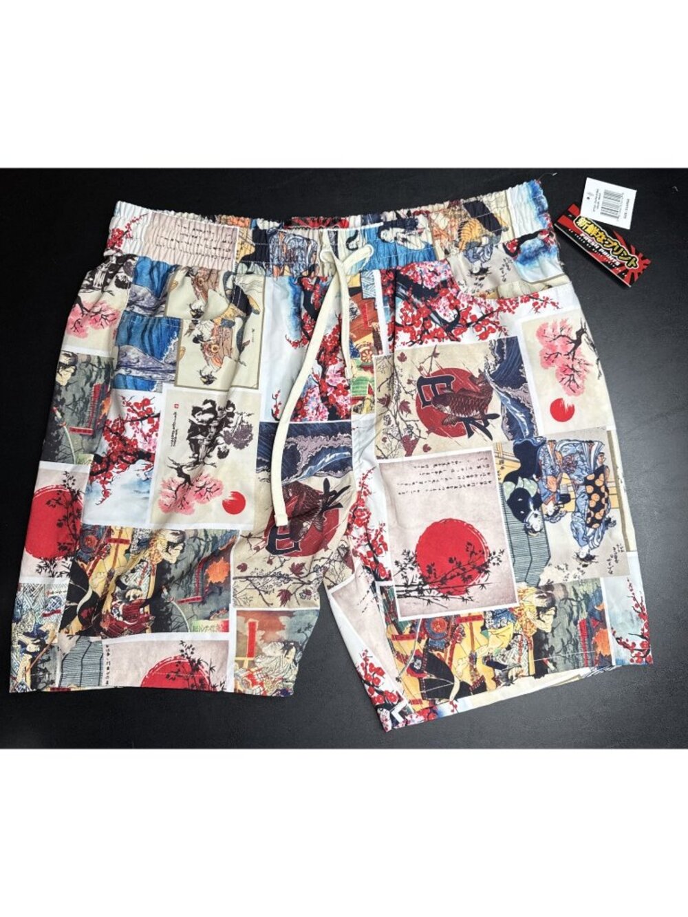 Fresh Prints Tokyo Drill Clothing Size XL Graphic Print Unlined Swim Trunk New